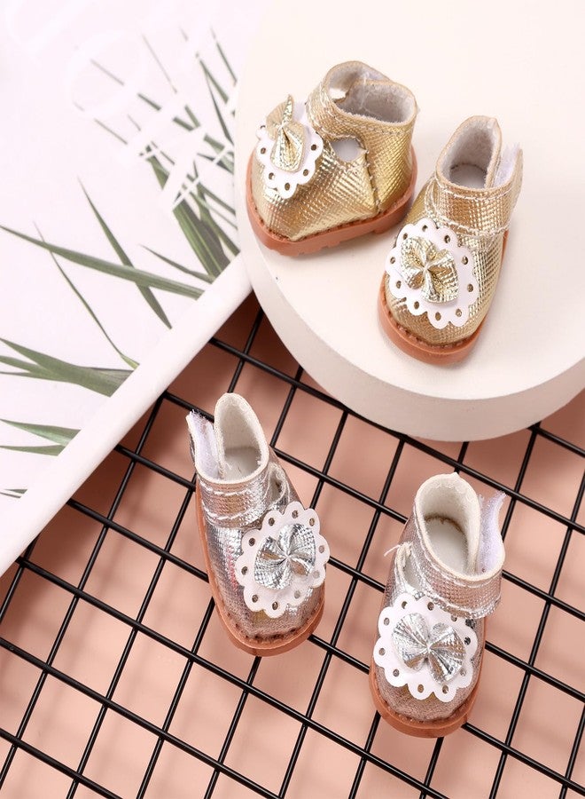 Sinbana 2 Pairs Mini Doll Shoes for Dolls, 2 Styles 6.69in Mini Doll Shoes Fashion Kawaii Canvas Sneaker for Toy Outfit Accessories - Image 4
